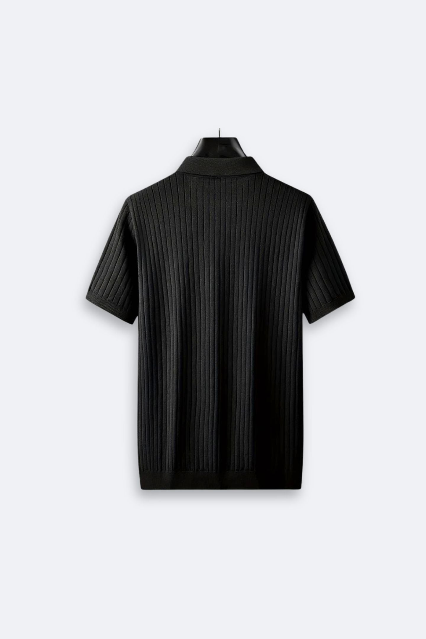 Old Money Stripe Pattern Breathable Polo T-Shirt