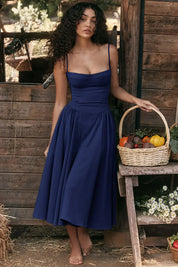 Michaela | Sleeveless Midi Dress-6