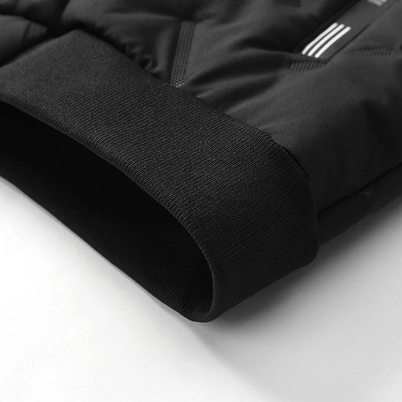 Men’s Padded Winter Jacket – Windproof Fleece-Lined Coat