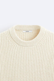 Old Money Ribbed Regular O-Neck Sweater