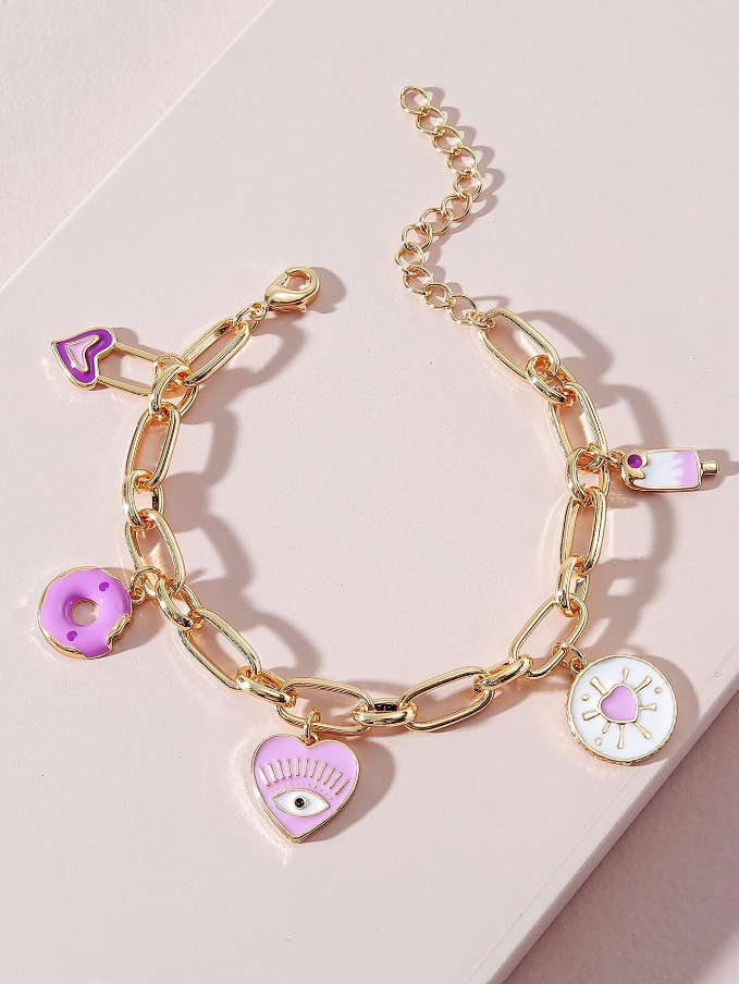 Heart Charms Bracelet