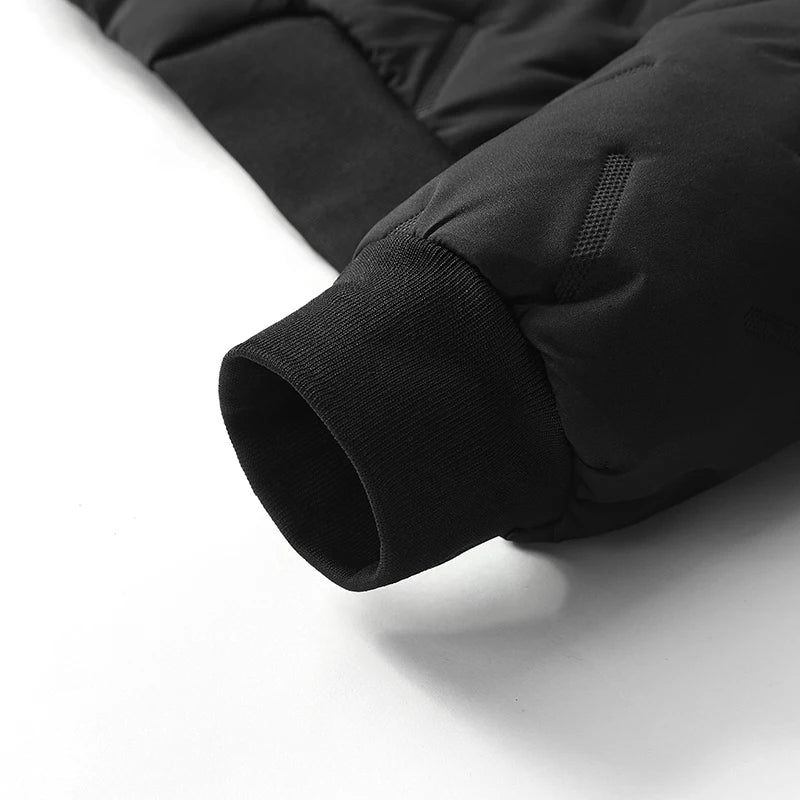 Men’s Padded Winter Jacket – Windproof Fleece-Lined Coat