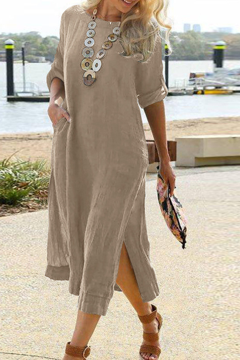 Women's Casual Maxi Pocket Dress