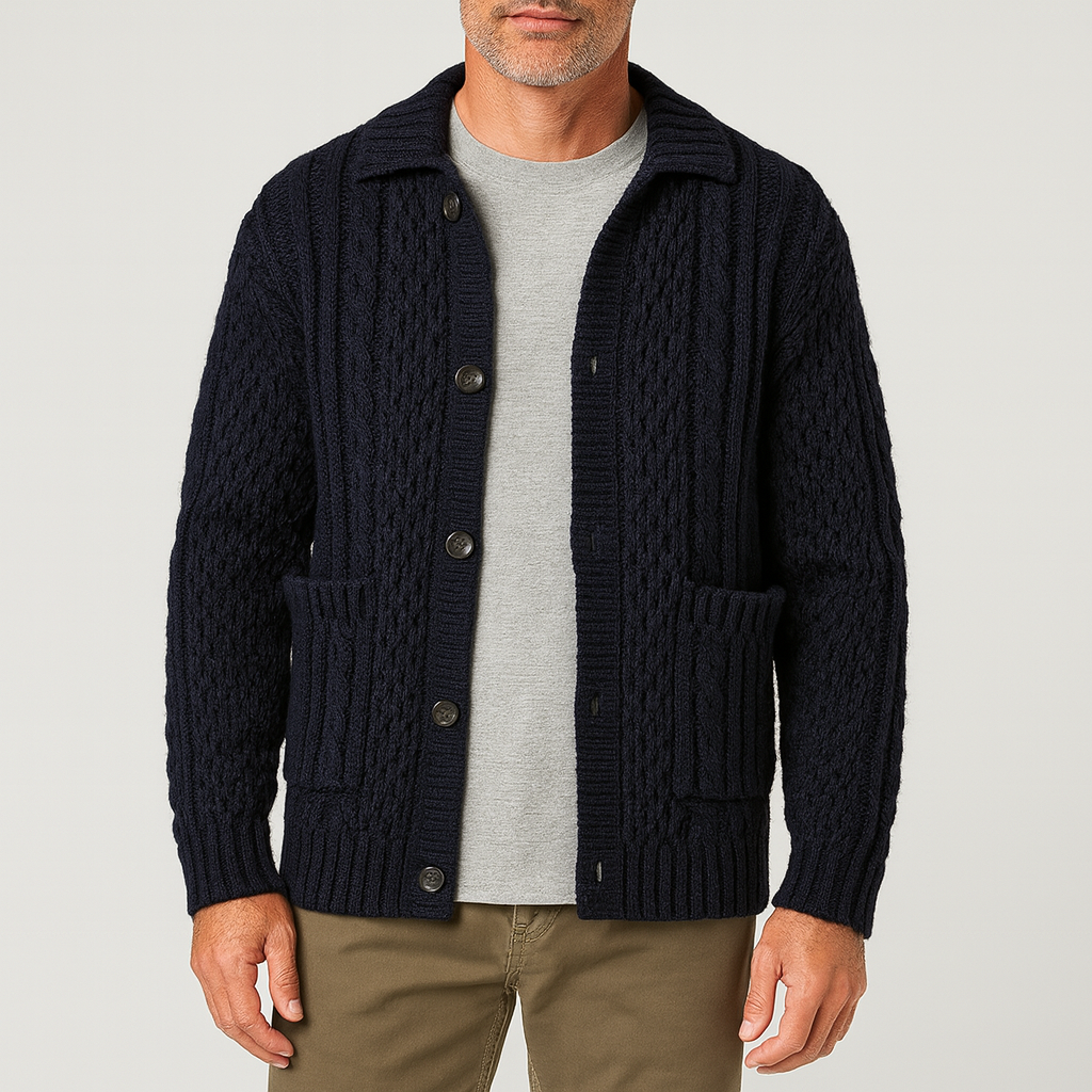 THRUSTYLE | Cable Knit Cardigan