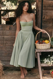 Michaela | Sleeveless Midi Dress-3