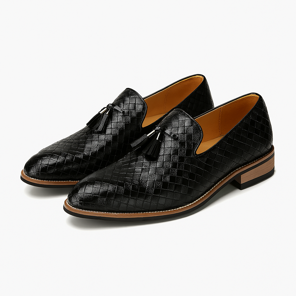 THRUSTYLE | Woven Tassel Loafers