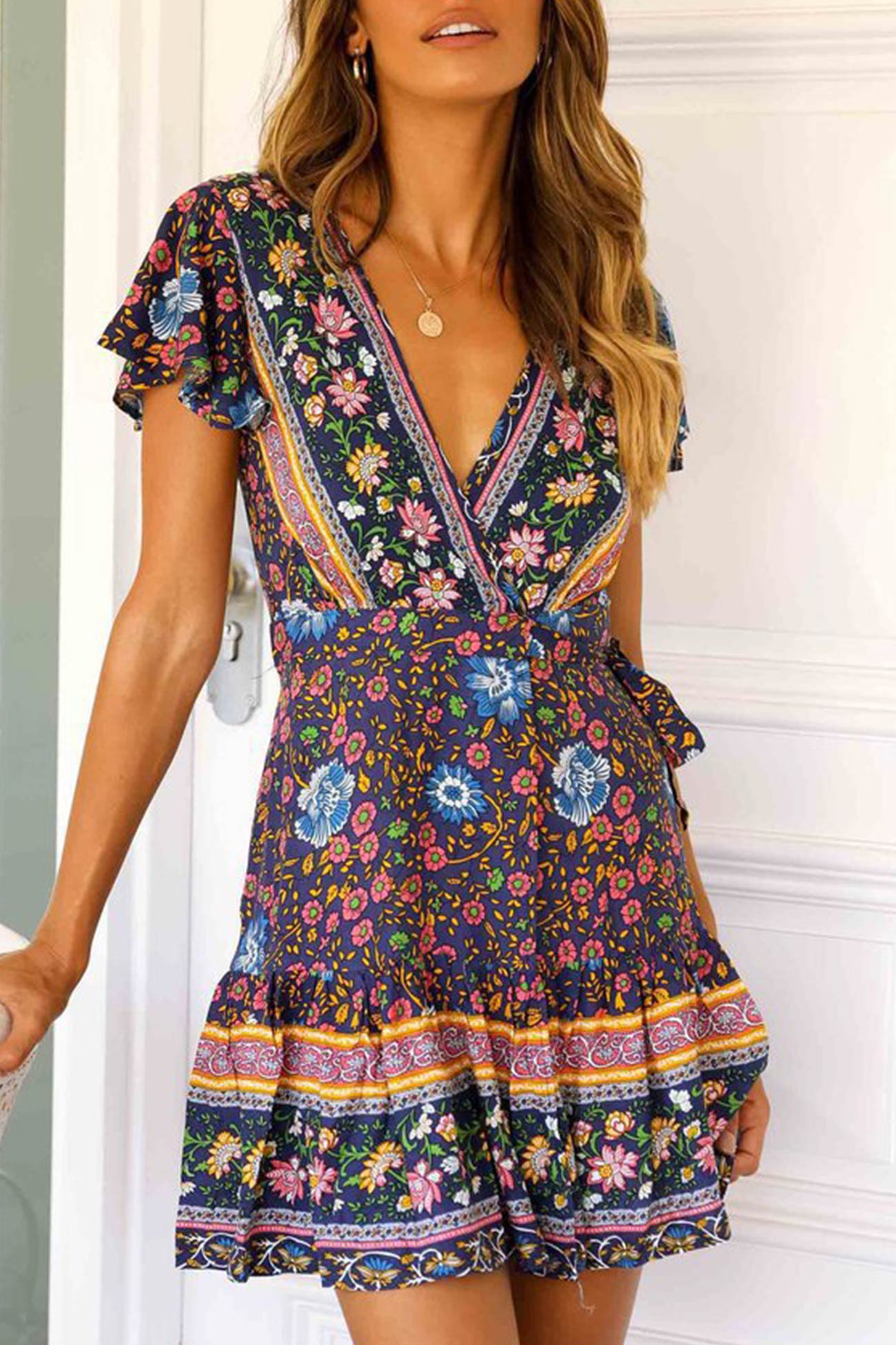 bohemian dress, v neck dress, tie waist dress, slit mini dress, boho style dress, bohemian fashion, festival dress, casual mini dress, boho dresses, bohemian clothing, boho chic, boho style clothing, boho summer dresses, boho chic clothing, boho dresses for women, boho mini dress, women's bohemian clothing, casual bohemian dress, chic boho clothing, boho slit dress, women's boho fashion