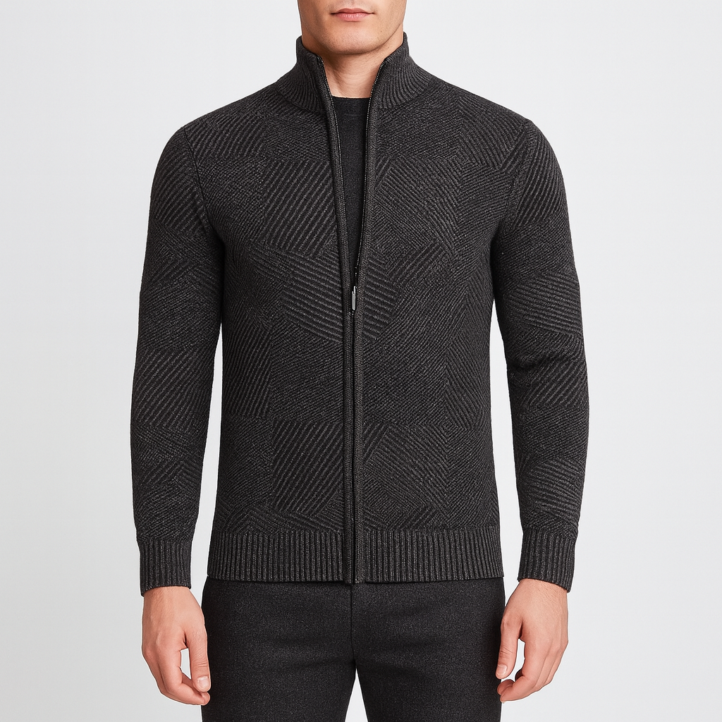 THRUSTYLE | Geometric Cardigan