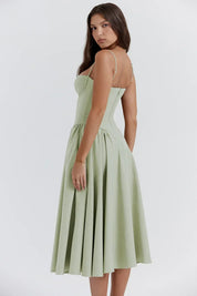 Michaela | Sleeveless Midi Dress-2