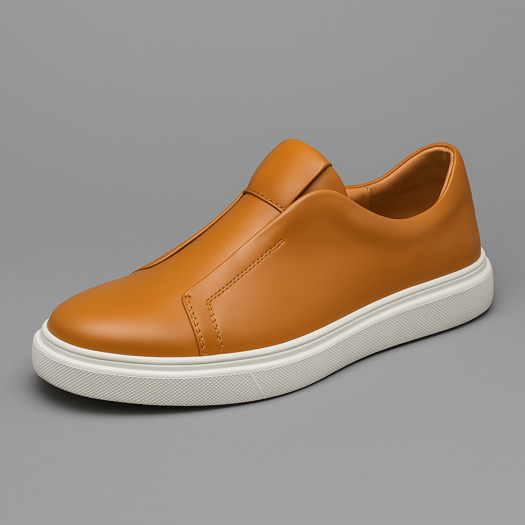 Men’s Sneakers – Premium Vegan Leather, No-Lace Design-1