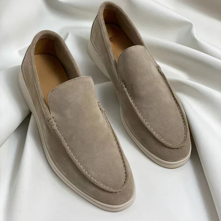 Men’s Leather Slippers - Vintage Loafer Style - Soft & Durable - Comfortable Fit