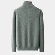 Men's 100% Merino Wool Turtleneck Sweater – Luxurious Warmth and Sophistication