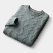 Merino Wool Padded Knitted Sweater