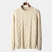 Merino Wool Padded Knitted Sweater