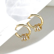 Golden Glow Hoops