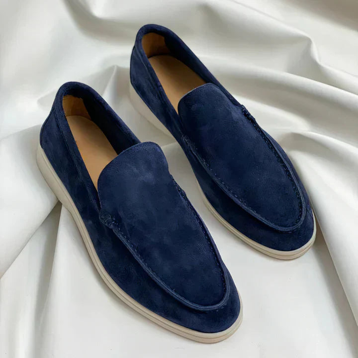 Men’s Leather Slippers - Vintage Loafer Style - Soft & Durable - Comfortable Fit