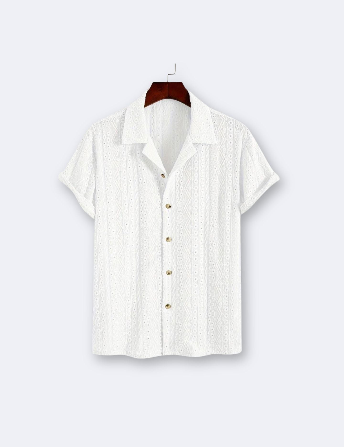 Old Money Patterned Classic Knitted Elegant Summer Polo Shirt