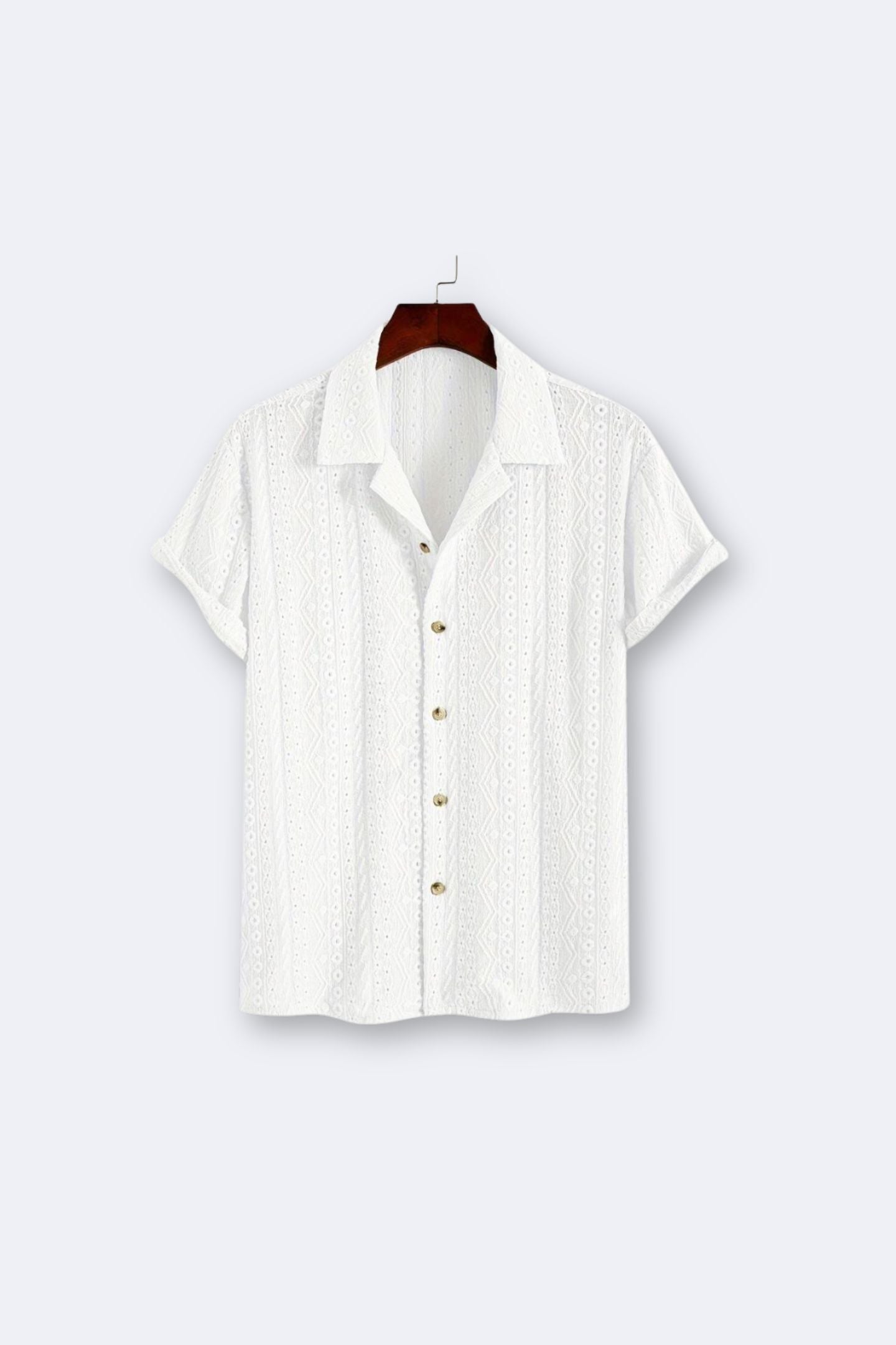 Old Money Patterned Classic Knitted Elegant Summer Polo Shirt