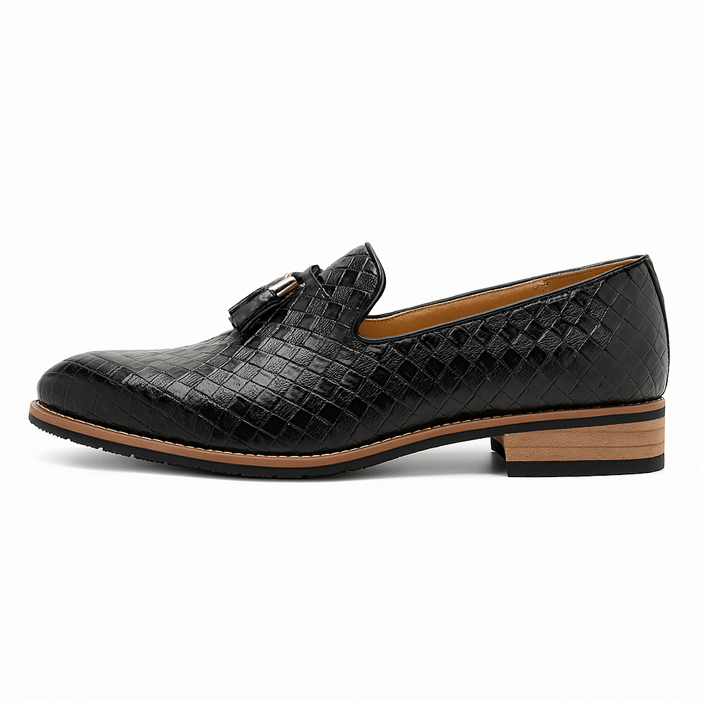 THRUSTYLE | Woven Tassel Loafers