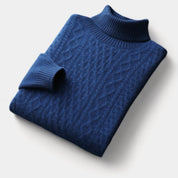 Merino Wool Knitted Turtleneck Sweater