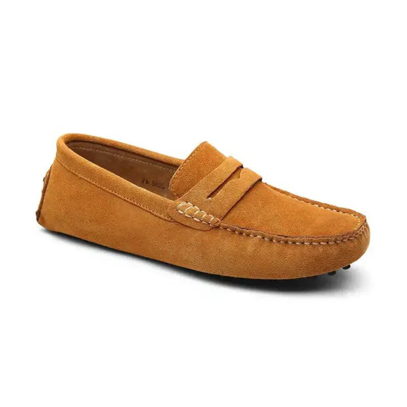 Suede Driver Loafers