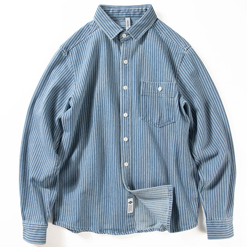 Thrustyle™ - Striped Loose Button Up