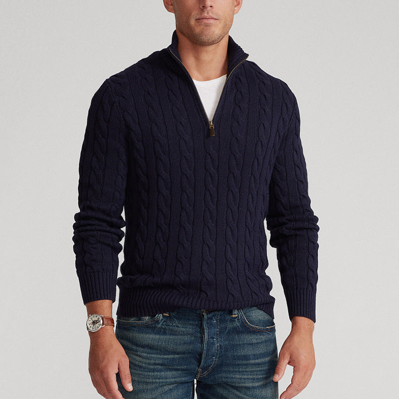 Thrustyle™- Cotton Zip Sweater