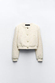 Old Money Structured Polo Bomber Sweater