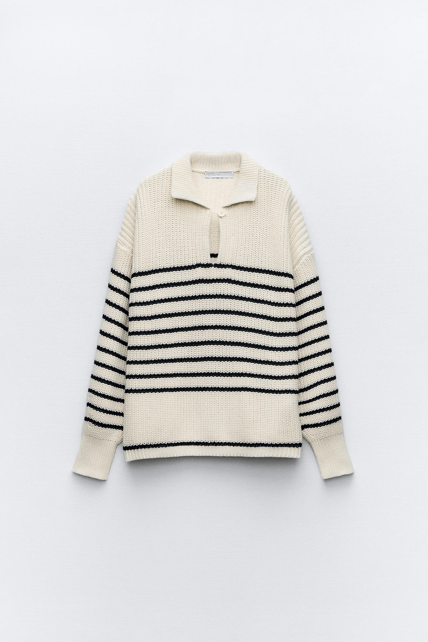 Thrustyle™ - Oversized Knit Polo Woolen Sweater