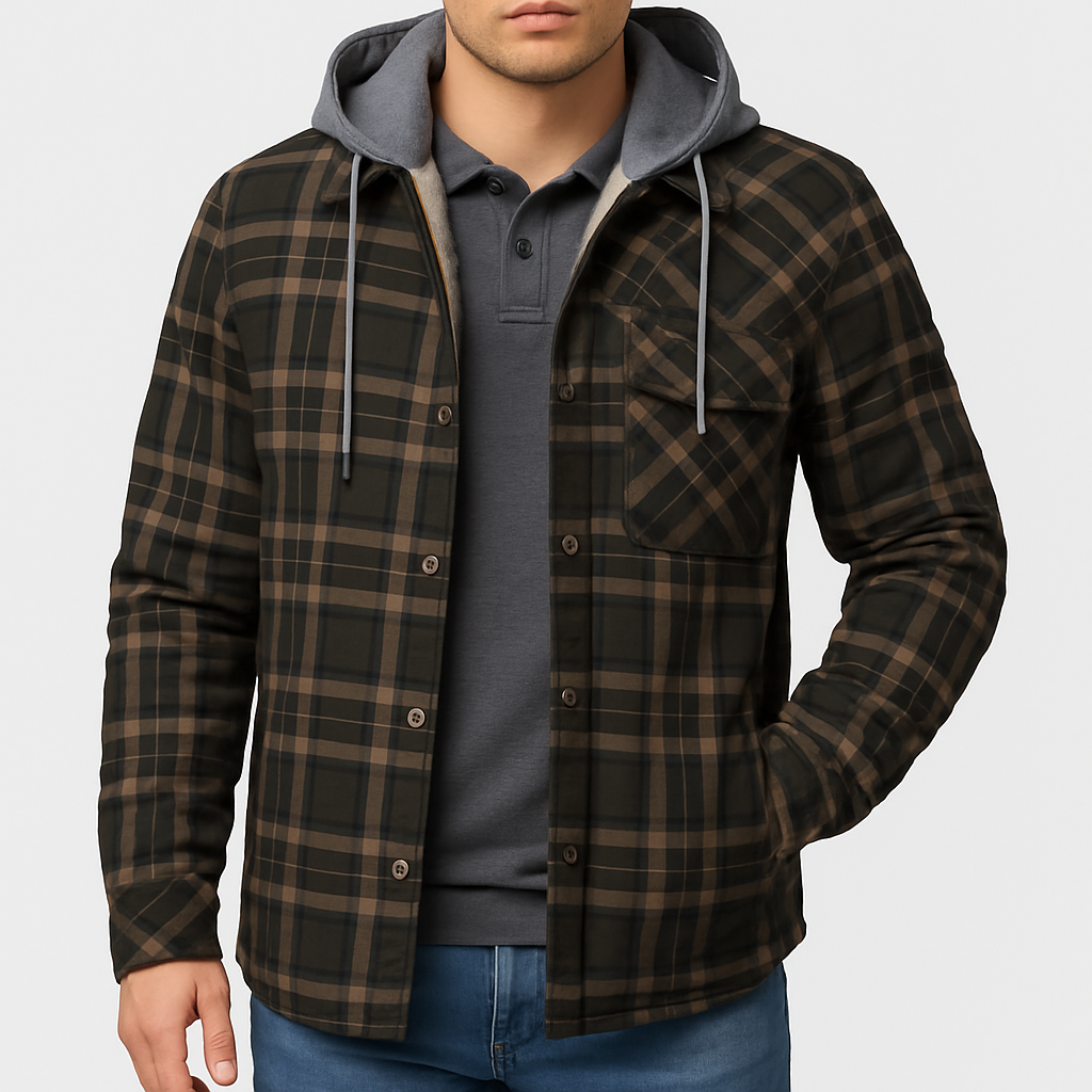 THRUSTYLE | Hooded Flannel Jacket