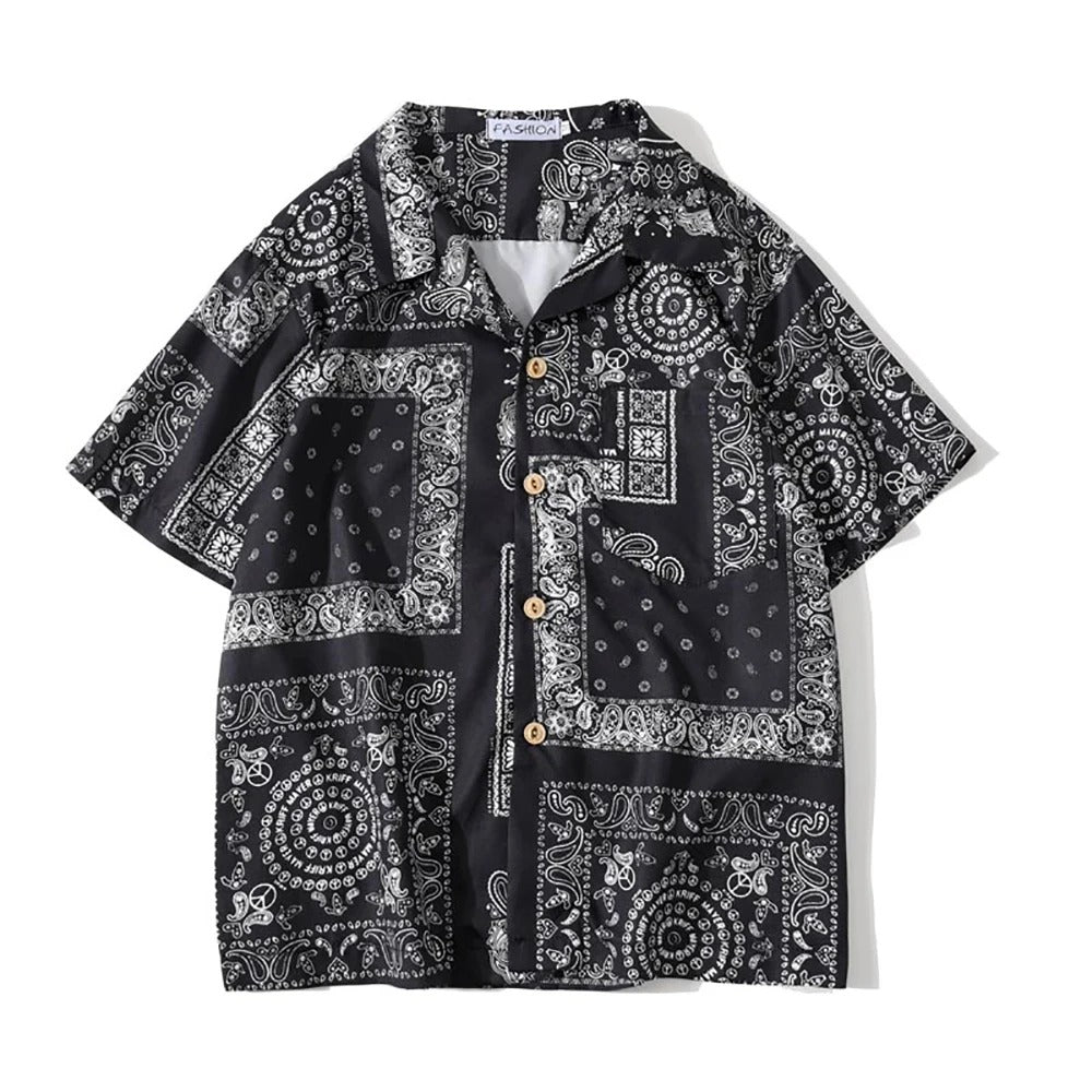 THRUSTYLE | Bandana Print Shirt