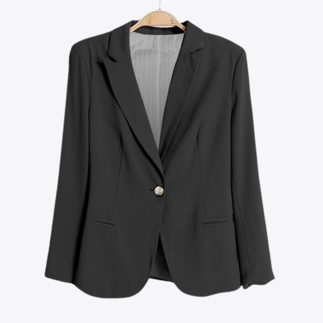blazer jacket, women's blazer, formal blazer, black blazer, office blazer, single button blazer, long sleeve blazer, business blazer, tailored blazer, smart casual blazer, blazer jacket women, formal office blazer, women's black blazer, single button women's jacket, tailored women's blazer jacket, business formal blazer jacket, smart casual women's blazer, formal black long sleeve blazer