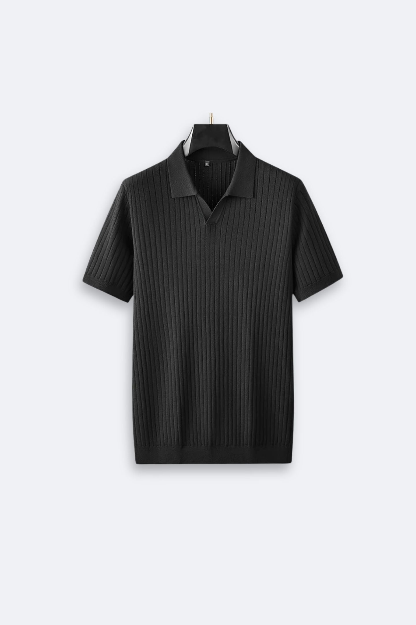 Old Money Stripe Pattern Breathable Polo T-Shirt