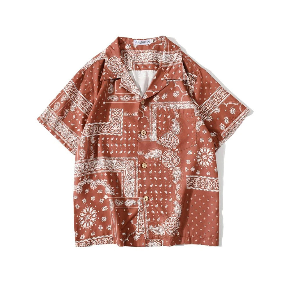 THRUSTYLE | Bandana Print Shirt