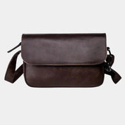 Men’s Milan Essential Leather Shoulder Bag – Premium Leather, Spacious Interior, Adjustable Strap