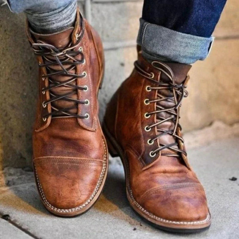 Men’s Premium Leather Boots – Handcrafted Comfort and Durability-1