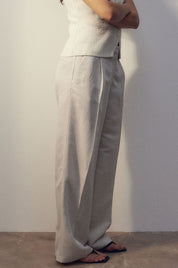 Old Money Linen Long Premium Pants