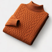 Merino Wool Knitted Turtleneck Sweater