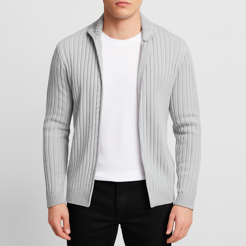 THRUSTYLE | Knit Zip Cardigan