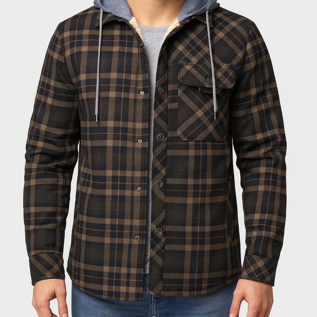 THRUSTYLE | Hooded Flannel Jacket