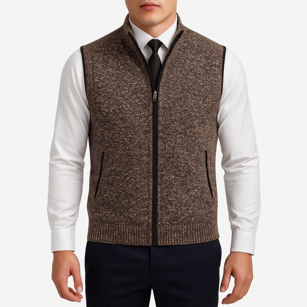 THRUSTYLE | Knitted Men’s Cardigan with Side Pockets