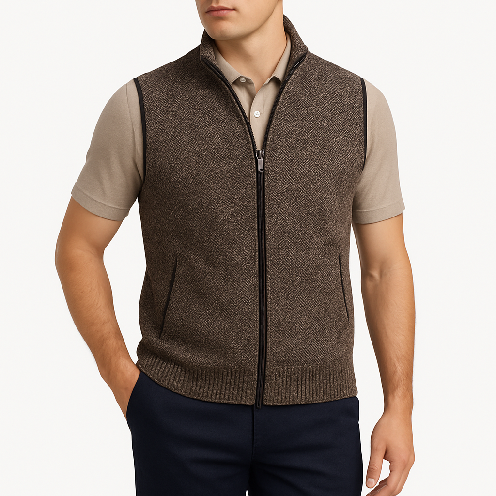 THRUSTYLE | Knitted Men’s Cardigan with Side Pockets