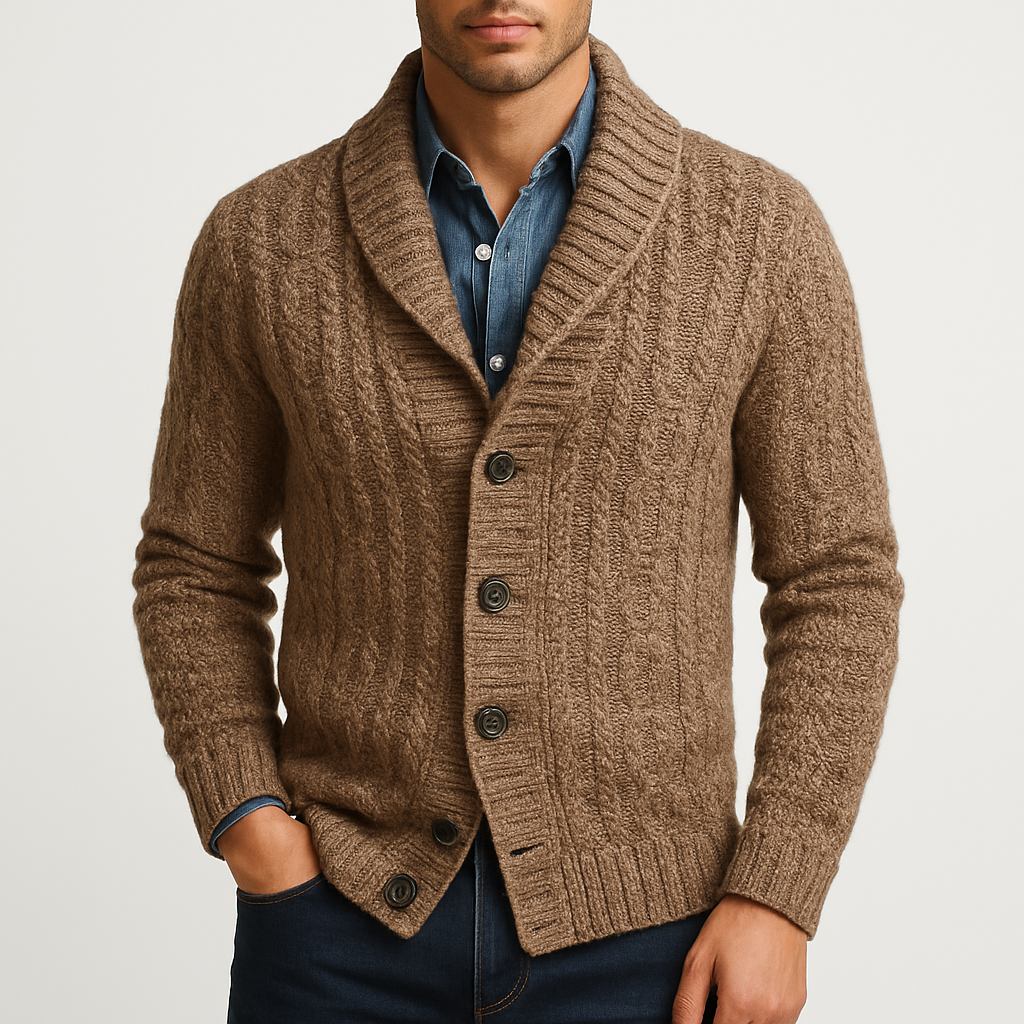 THRUSTYLE | Lapel Knit Cardigan
