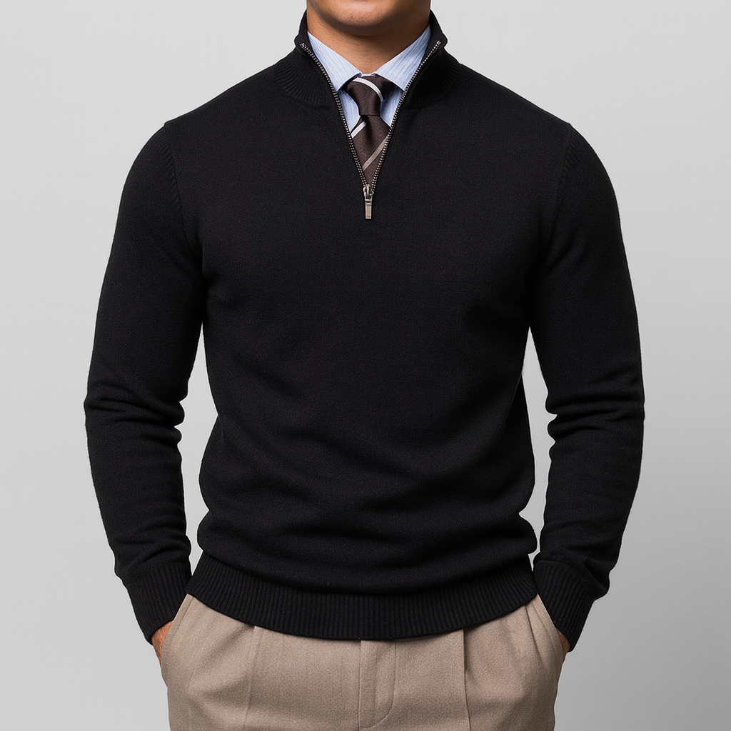 THRUSTYLE | Half Zip Sweater