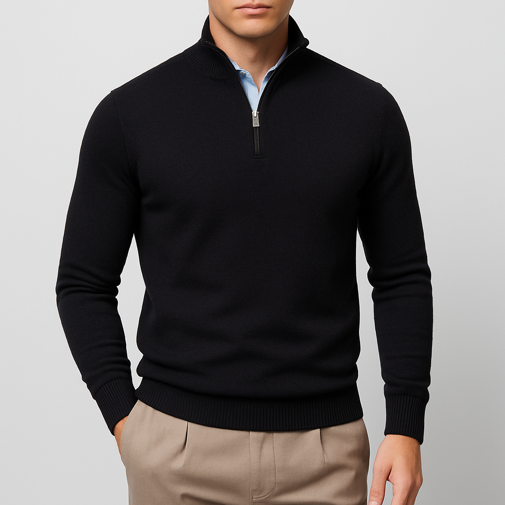 THRUSTYLE | Half Zip Sweater