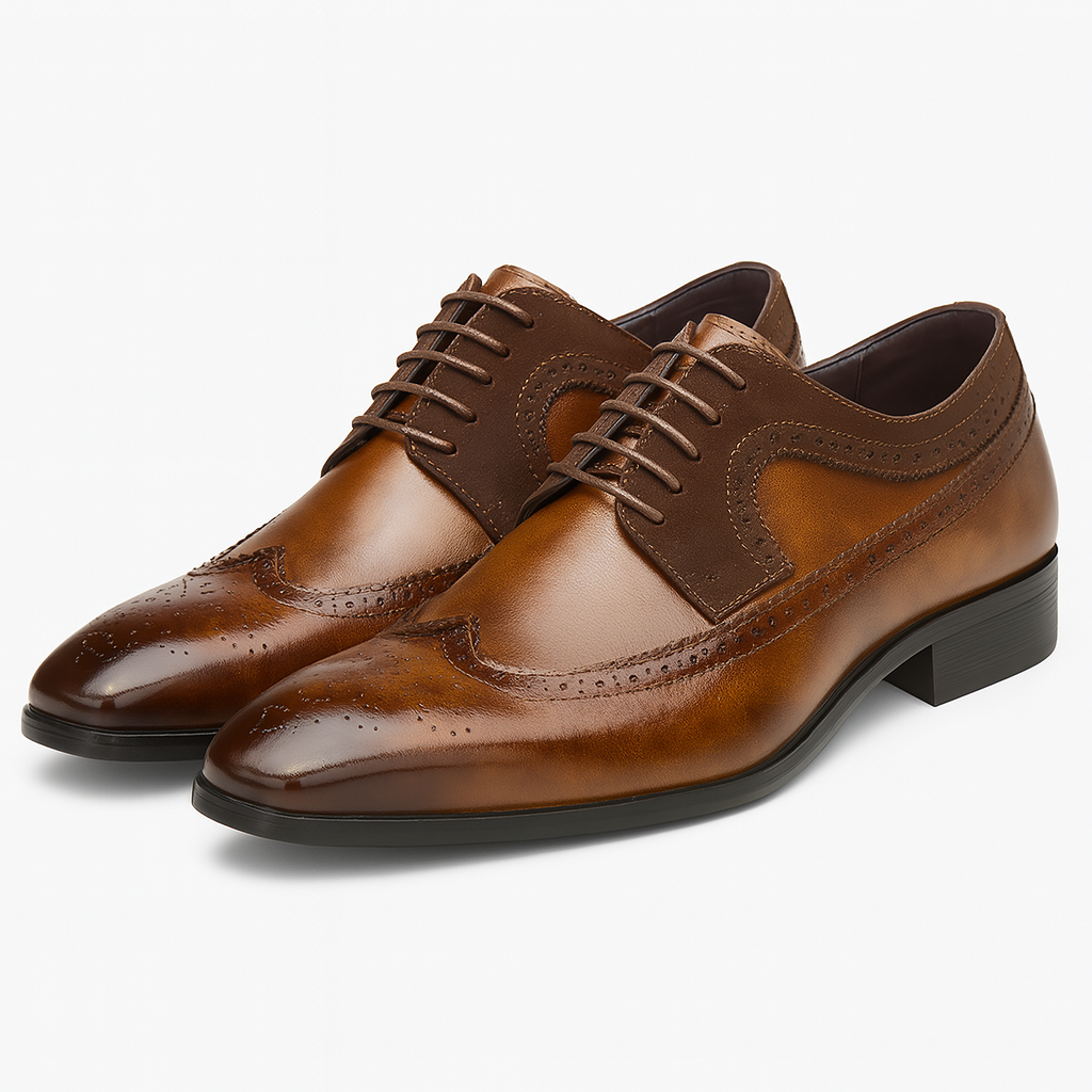 THRUSTYLE | Two-Tone Brogue Oxfords