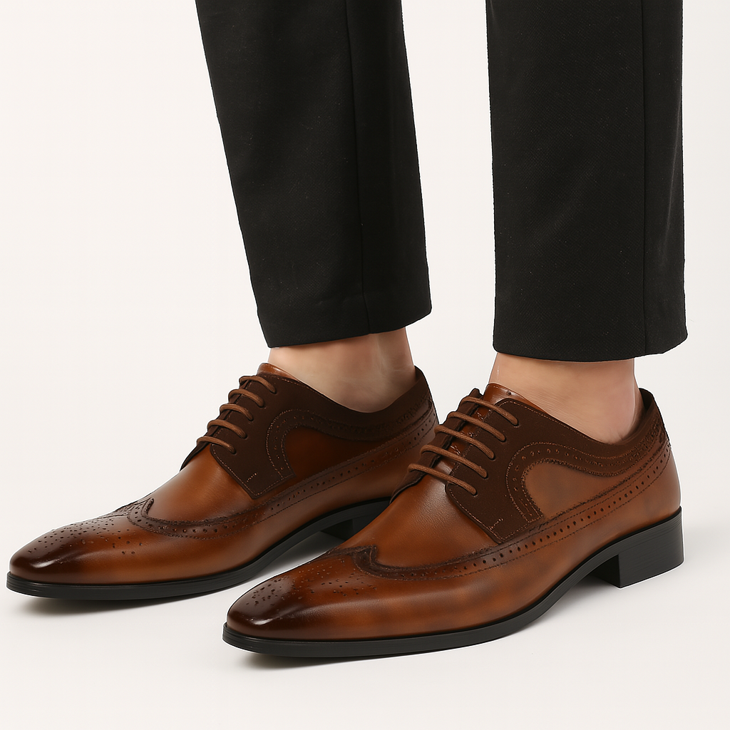THRUSTYLE | Two-Tone Brogue Oxfords