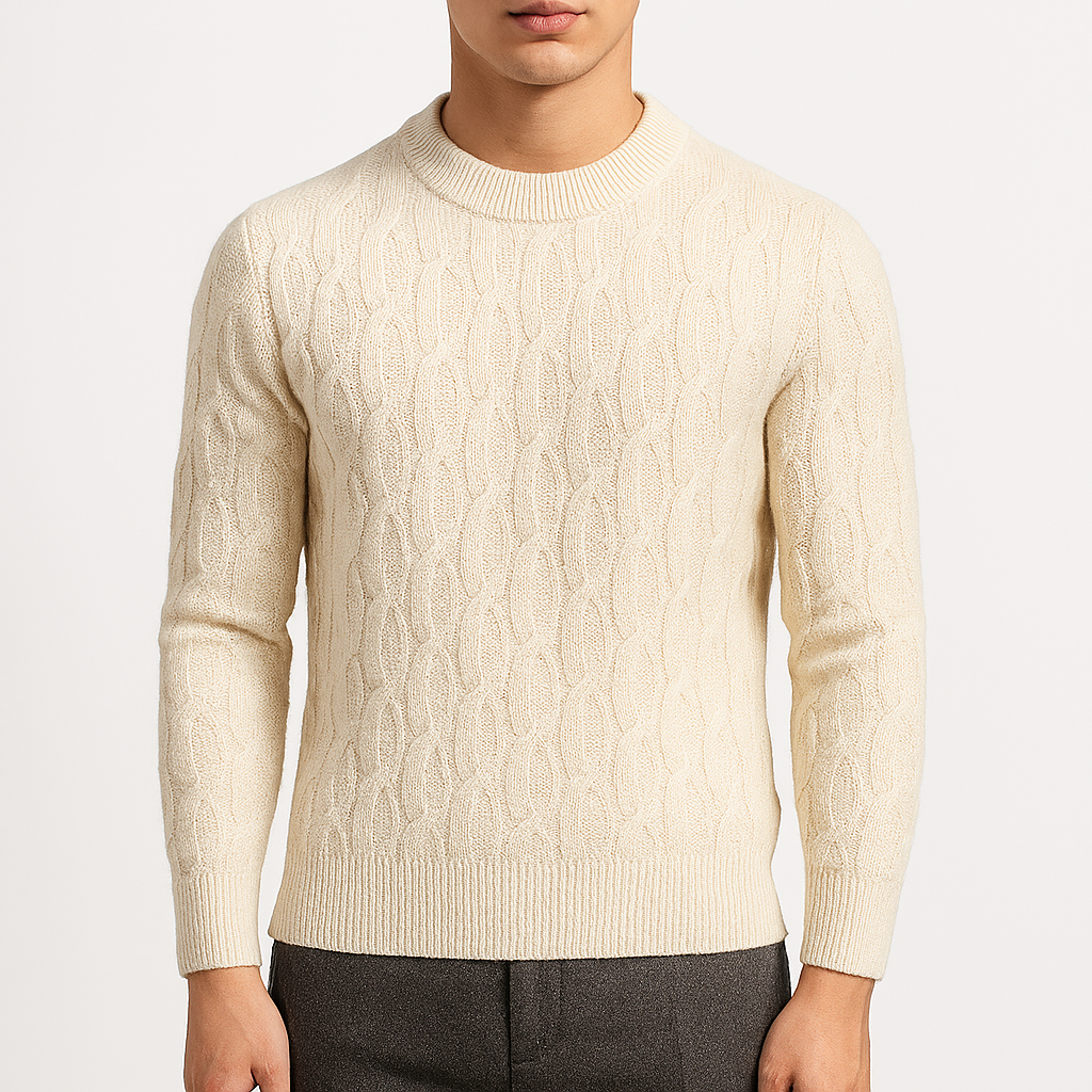 THRUSTYLE | Cable Knit Crew