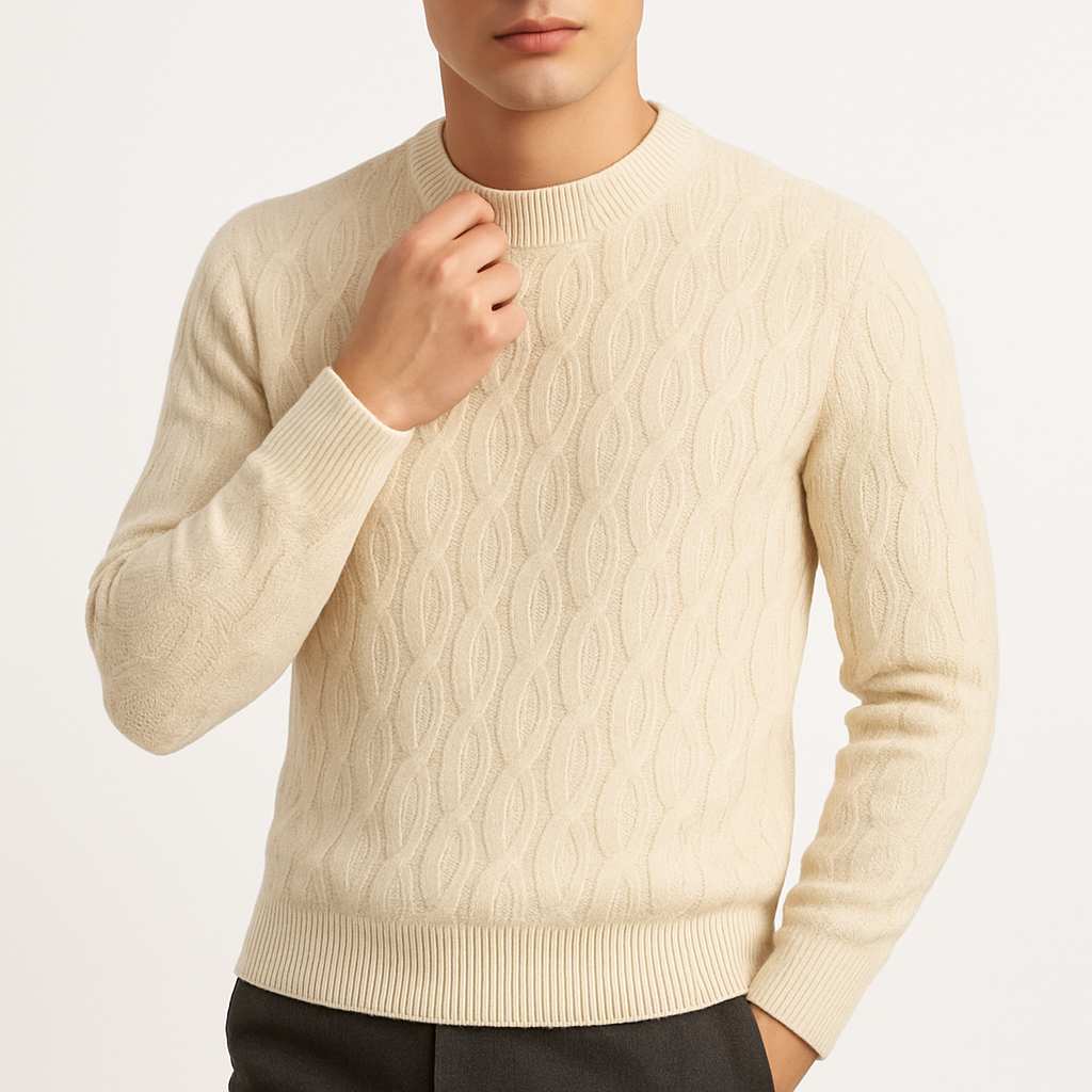THRUSTYLE | Cable Knit Crew