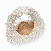 Pearl-Embellished Shoulder Bag - Elegant Mini Tote for Any Occasion